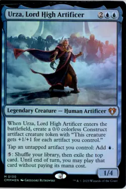 Urza, Lord High Artificer Commander Masters CMM Foil NM - Image 1