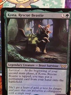 Kona, Rescue Beastie (0187) Duskmourn: House of Horror Foil - Image 5
