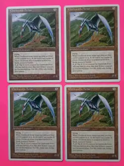 Magic the Gathering MTG 4th Edition CLOCKWORK AVIAN X 4 (1 LP/EX & 3 MP) RARE! - Image 1