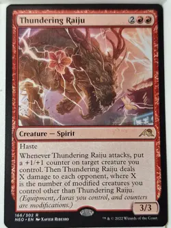 Thundering Raiju - Kamigawa: Neon Dynasty - Magic the Gathering MTG Nice! - Image 1