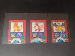 Charizard, Charmander, Charmeleon Pokemon Kids Bandai Sticker Card Japanese - Image 1