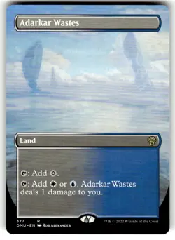 Adarkar Wastes (Borderless) Dominaria United Regular MTG - Image 1