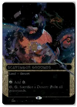 MTG Foil Scavenger Grounds (0127) (Borderless) (Galaxy Foil) - EOS MP English - Image 1
