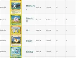 Pokemon TCG Base Set 21 Cards Total All Near Mint Or Lightly Played. - Image 5