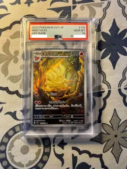 PSA 10 Ninetales 110/108 AR Art Rare Ruler of the Black Flame sv3 Pokemon Card - Image 1