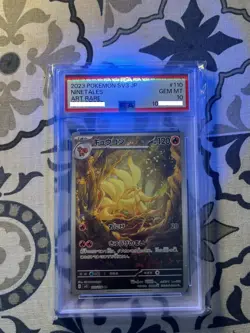 PSA 10 Ninetales 110/108 AR Art Rare Ruler of the Black Flame sv3 Pokemon Card - Image 2