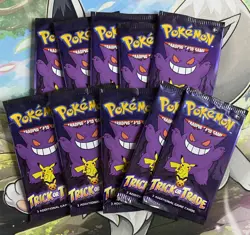 x10 Halloween Trick or Trade Booster Pack Lot - Pokemon Card TCG - Image 1