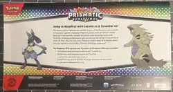 Pokemon Prismatic Evolutions Lucario & Tyranitar Ex Premium Collection Box NEW - Image 3