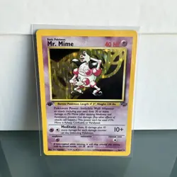 Pokemon Jungle Mr. Mime 1st Edition Holo Rare Card 06/64 - Image 2