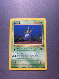 Pokemon TCG Oddish Jungle Unlimited 58/64 Regular 1999-2000 Wizards Base Set - Image 1