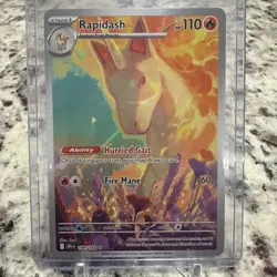 🔥 2025 Pokemon SV Destined Rivals Rapidash 189/182 Holo Illustration Rare - Image 1