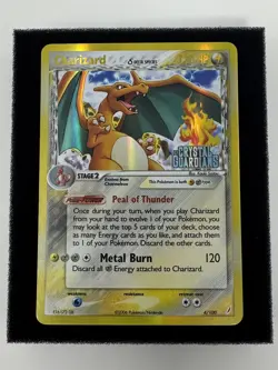 Pokemon STAMPED EX Crystal Guardians Charizard 4/100 Holo Rare - Image 2