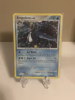 2007 Pokemon, Diamond & Pearl, #4/130 Empoleon LV.42,Cosmo Holo Rare - Image 1