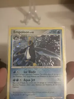 2007 Pokemon, Diamond & Pearl, #4/130 Empoleon LV.42,Cosmo Holo Rare - Image 5