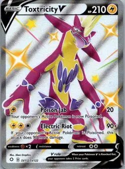 Pokemon TCG Toxtricity V SV112/122 Shining Fates Shiny Vault NM - Image 1