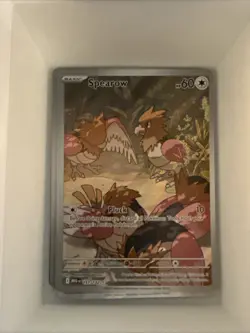 2025 Pokemon Mega Evolution Spearow Illustration Rare #151/132 - Image 1