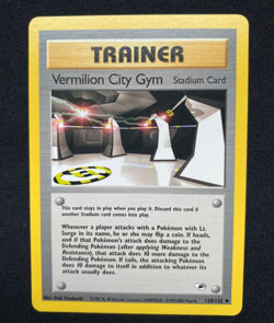Pokemon TCG Vermilion City Gym Heroes Card 120/132 Unlimited Uncommon (LP) - Image 1