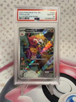 Pokemon TCG Paldea Evolved Crocalor 202/193 PSA 10 - Image 1