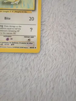 Pokemon TCG Raticate Base Set 40/102 Regular LP. - Image 5