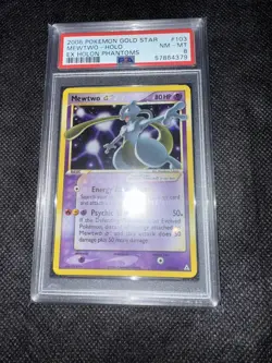Mewtwo Gold Star Pokemon 2006 EX Holon Phantoms English 103/110 PSA 8 - Image 3