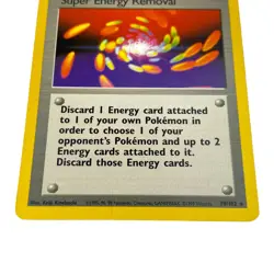 Pokemon Base Set Unlimited Super Energy Removal 79/102 1999 Wotc TCG - Image 4