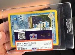 2000 Pokemon Base Set 2 Blastoise Holo - PSA Miscut - Image 3