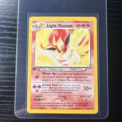 Light Flareon 1st Edition Neo Destiny 46/105 WOTC Vintage Pokemon - Image 1