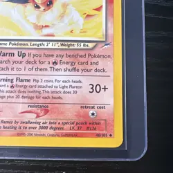 Light Flareon 1st Edition Neo Destiny 46/105 WOTC Vintage Pokemon - Image 5