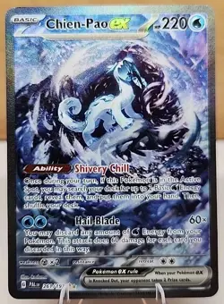 Pokemon TCG Chien-Pao EX 261/193 Sv02 Paldea Evolved Holo Special Illustration - Image 1