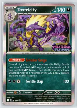 Pokemon TCG Toxtricity Phantasmal Flames Prerelease Stamped Promo 017 - Image 1