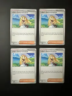 Lillie’s Determination 4X Playset Pokemon TCG Mega Evolution ME01 119/132 - Image 1