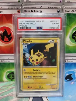2010 POKEMON HEARTGOLD & SOULSILVER PROMO #HGSS03 PIKACHU-HOLO PSA 6 - Image 1