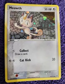 Meowth 69/112 FireRed & LeafGreen Reverse Holo Pokemon *NICE* - Image 1