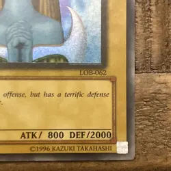 2002 Vintage Yugioh Mystical Elf LOB-062 Super Rare Foil Shift Error - Image 5