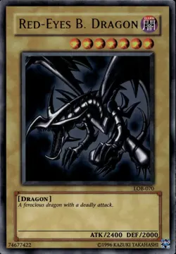 Red-Eyes B. Dragon NA Unl Ed Ultra Rare LOB-070 Yu-Gi-Oh! - Image 1