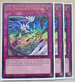 3x Ice Dragon's Prison 1st Edition Ultra Rare RA01-EN078 Yu-Gi-Oh! - Image 1