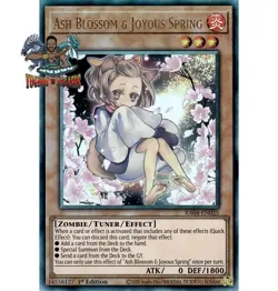 Yugioh! 1x Ash Blossom & Joyous Spring Alt RA04-EN025 Ultimate Rare 1st Ed NM - Image 1