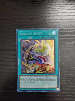 Yugioh Alliance Insight - Gordian Slicer - Secret Rare - ALIN-EN066 - Image 1