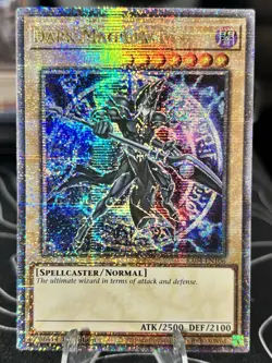 YUGIOH DARK MAGICIAN ARKANA QUARTER CENTURY SECRET RARE 1ST NM RA04-EN106 - Image 1