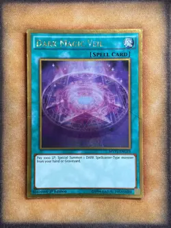 Yugioh Dark Magic Veil MVP1-ENG19 Gold Rare 1st Ed MP - Image 1
