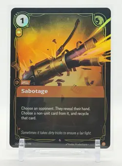 Riftbound: League of Legends TCG - Sabotage - 156/298 Origins (OGN) Rare Foil - Image 1