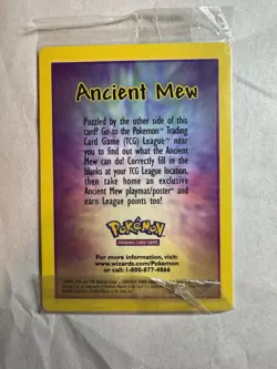 Ancient Mew Movie Promo 2000 Pokemon Card TCG - Factory Sealed - Image 1