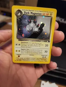 Pokemon Dark Magneton TCG Holo Rare Card 11/82 Unlimited - Image 1
