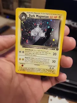 Pokemon Dark Magneton TCG Holo Rare Card 11/82 Unlimited - Image 2