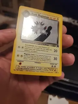 Pokemon Dark Magneton TCG Holo Rare Card 11/82 Unlimited - Image 3