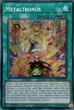RA04-EN100 METALTRONUS SECRET RARE 1ST EDITION YuGiOh CARD - Image 1