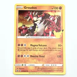 Groudon 017/025 Holo Celebrations Foil Pokemon TCG Set Card 17/25 - LP/NM - Image 1