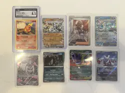 Lot Of Rare Pokemon Cards, Full Art, Trainer, Slab, Promo And Ex 8 Cards - Image 1