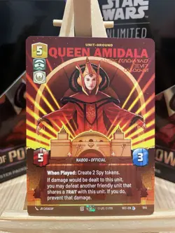 Star Wars Unlimited SOP - Queen Amidala - Prestige Legendary Card 1041 - Image 1