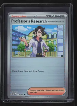 Pokemon Prismatic Evolutions #125/131 Professor's Research Holo Card CHD - Image 1